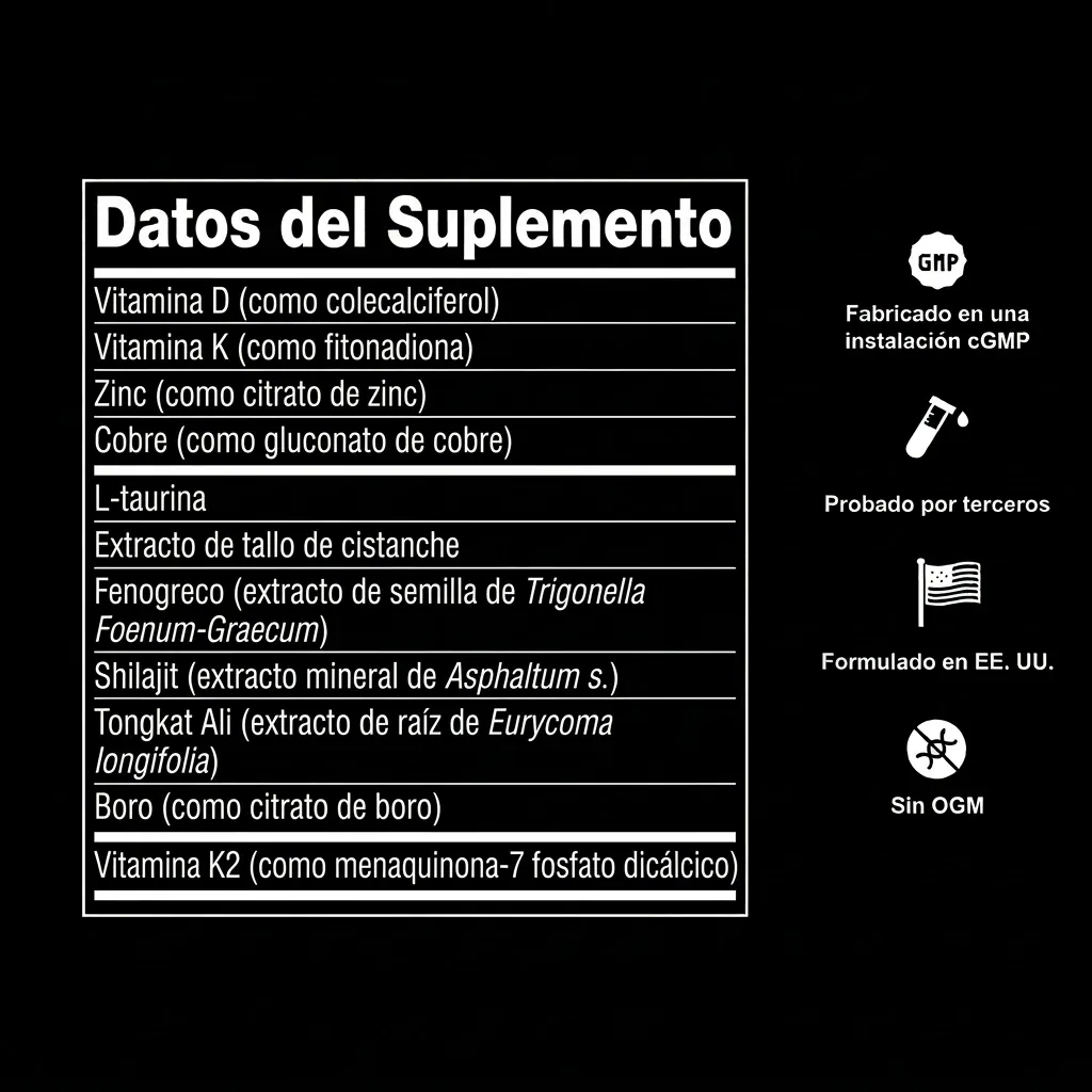 Boost Apoyo natural para la testosterona